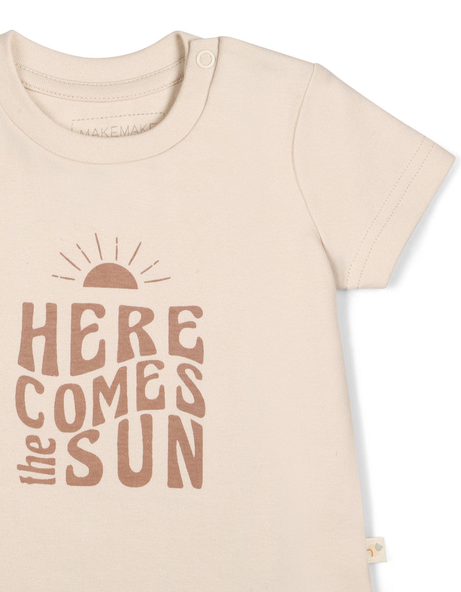 Organic Crew Neck Tee - Here Comes The Sun