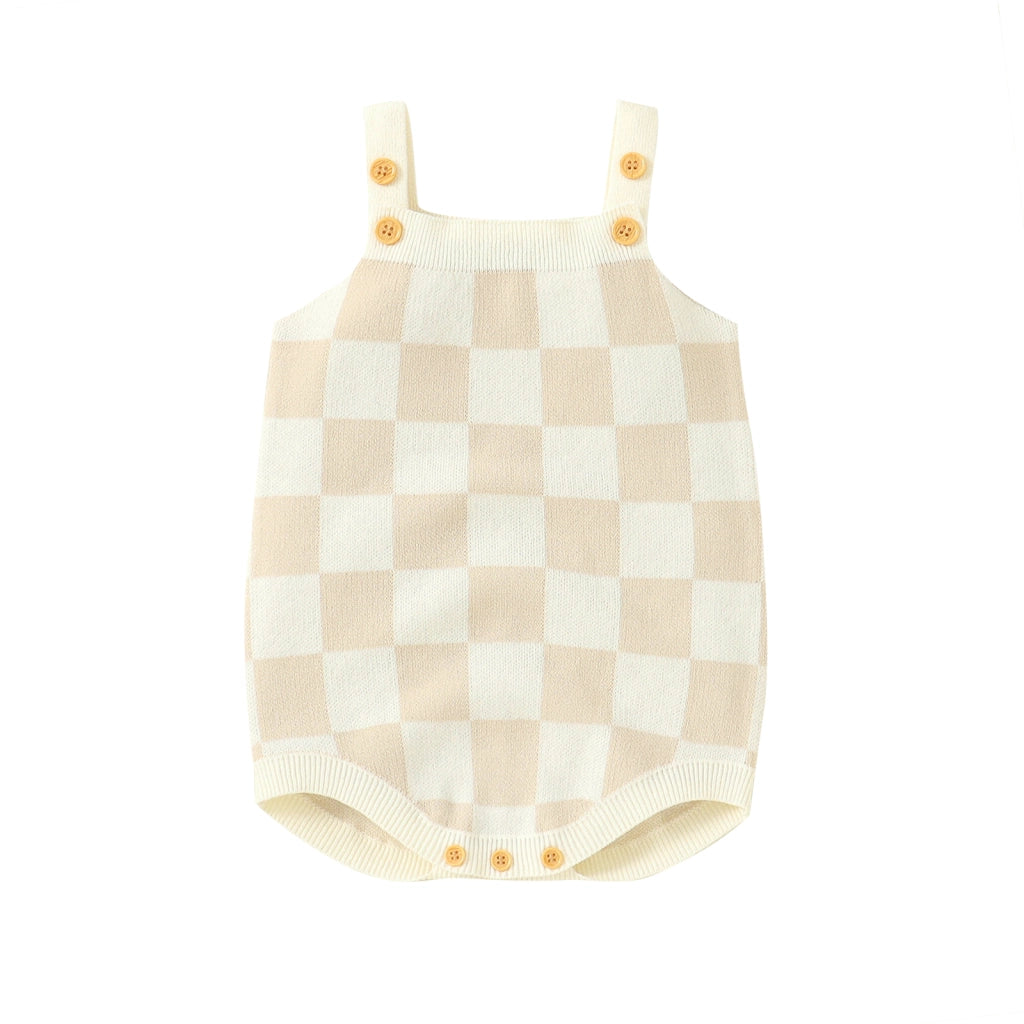 Vintage Baby Checkered Romper