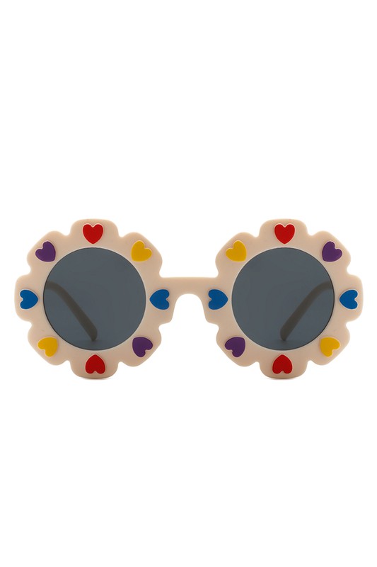Round Circle Heart Sunglasses