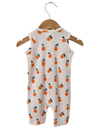 Organic Waffle Romper, Oranges