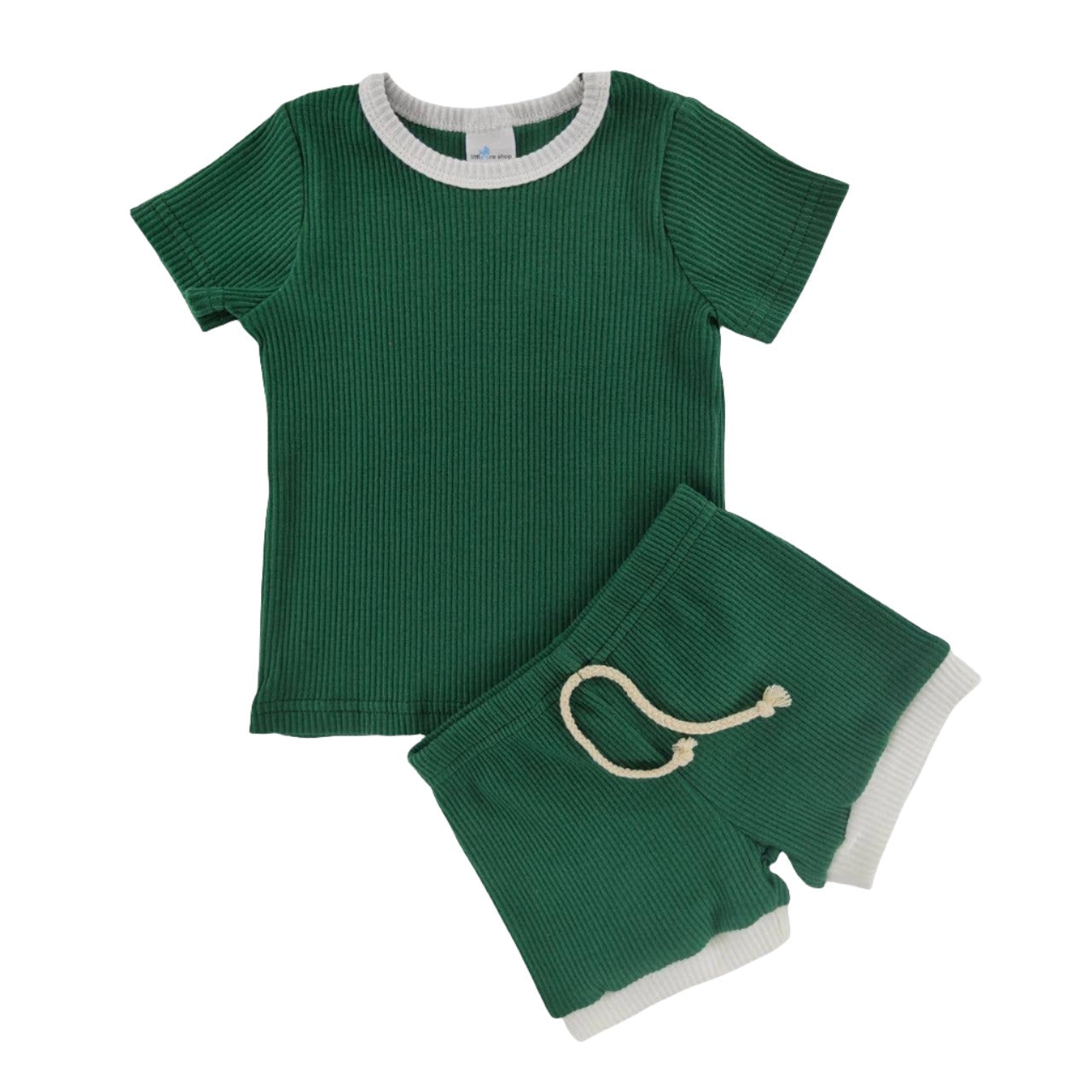 Ribbed Set- Emerald