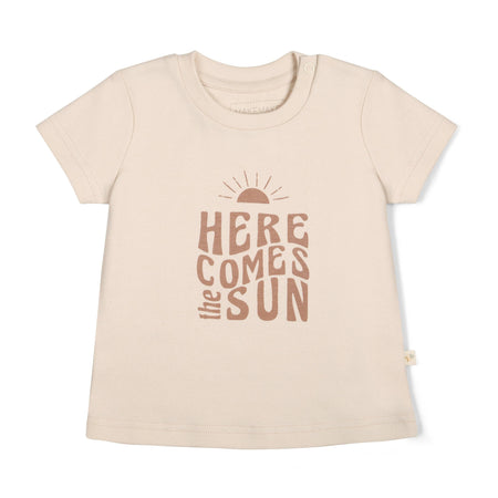 Organic Crew Neck Tee - Here Comes The Sun