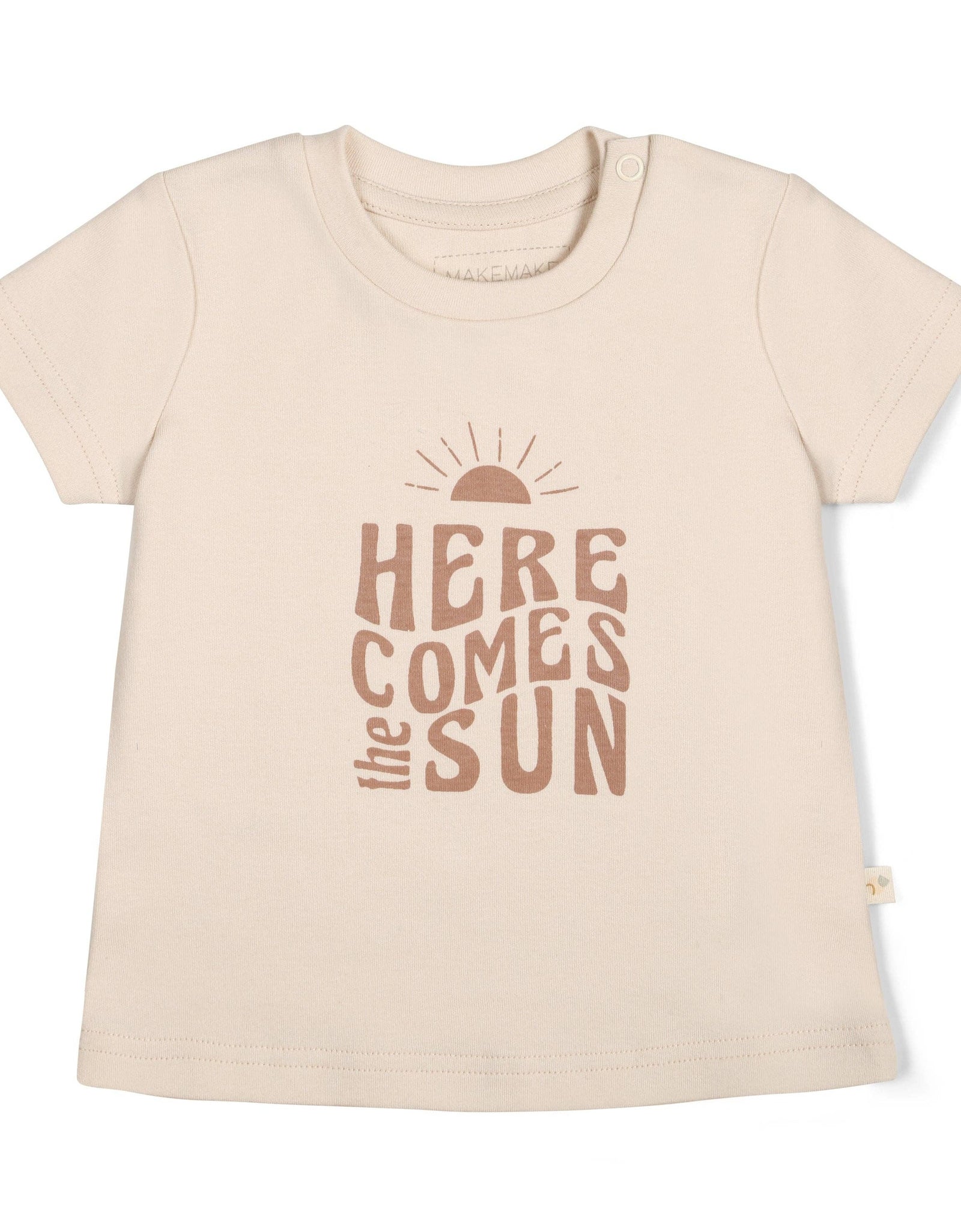 Organic Crew Neck Tee - Here Comes The Sun