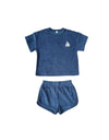 Cotton Terry Set in Navy Sail