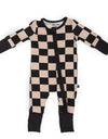 Checked Out Convertible Footie/Romper