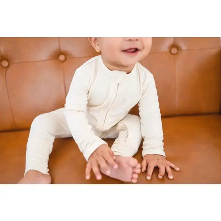 Cream Bamboo Zippy Romper