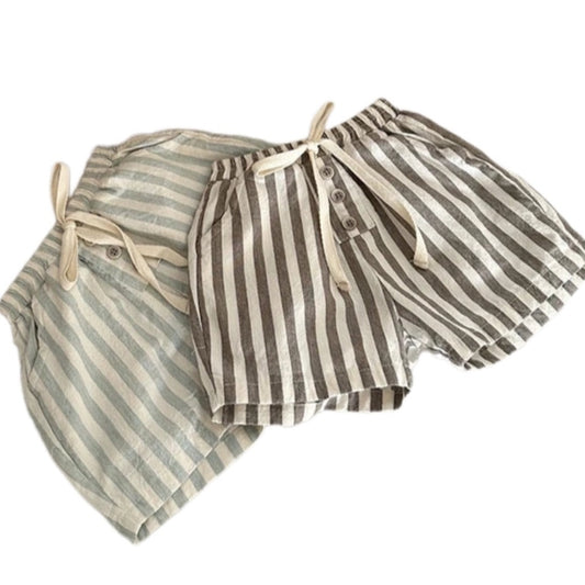 Vintage Linen Cotton Shorts
