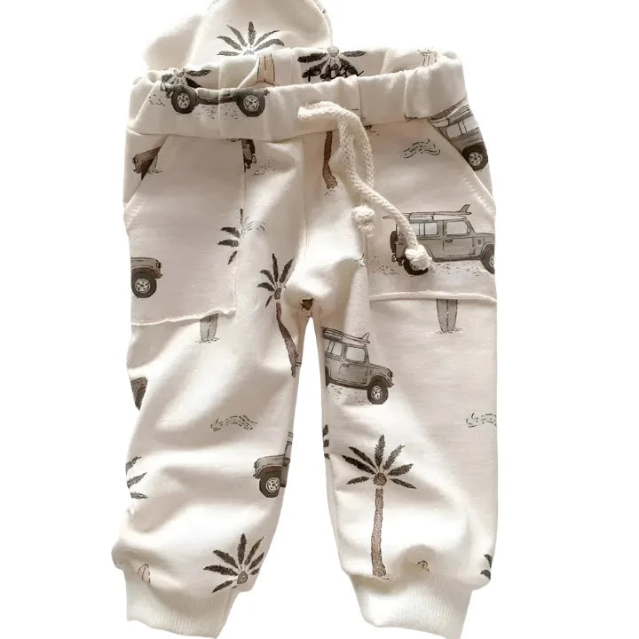 Retro Beach - Palms and Cars Joggers