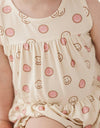 Baby Girl Peplum & Bloomer Set in Smiley