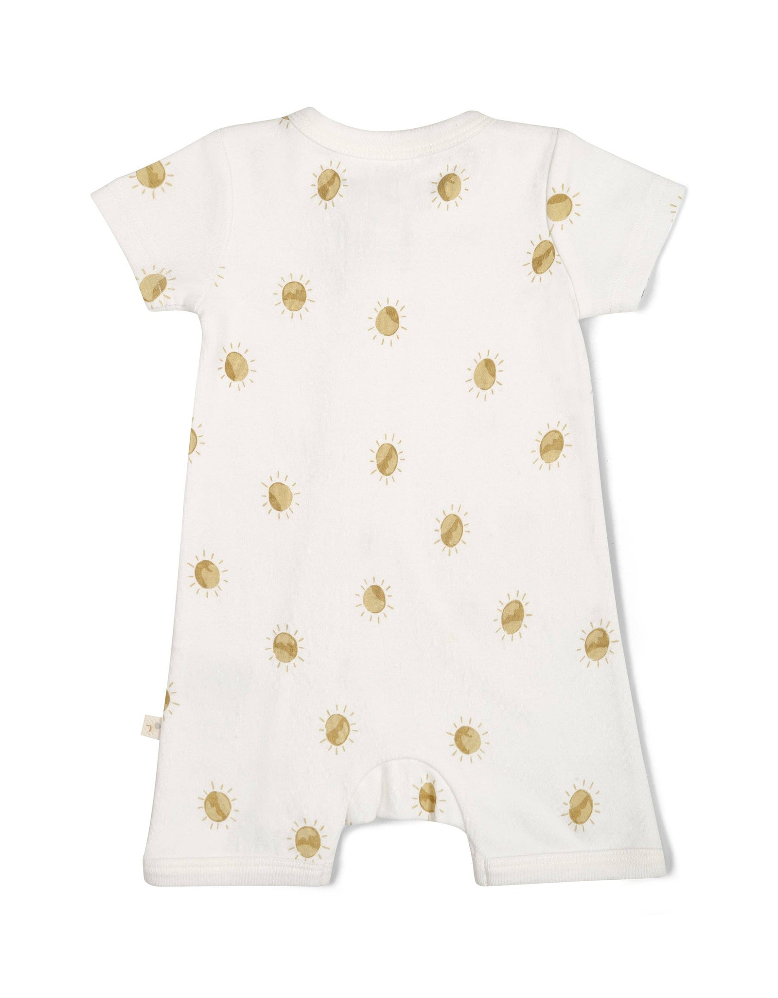 Organic Short Zip Romper - Sunshine