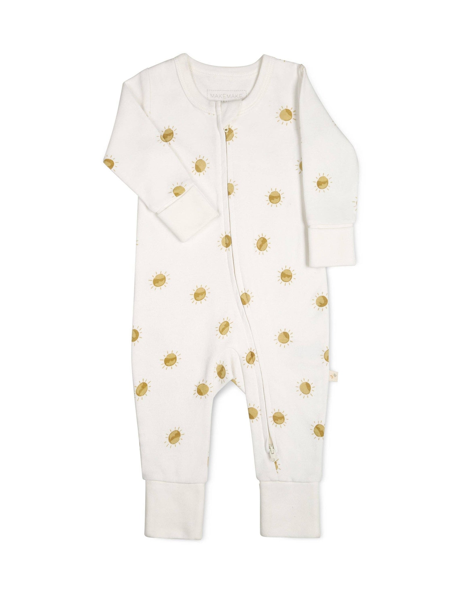 Organic 2-Way Zip Romper - Sunshine