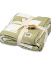 Copy of Luxe Checkered Baby Blanket in Green