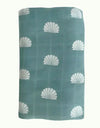 Bamboo + Cotton Ocean Palms Swaddle