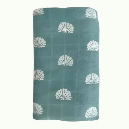 Bamboo + Cotton Ocean Palms Swaddle