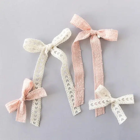 Lovely Lace Pigtail Bow Set