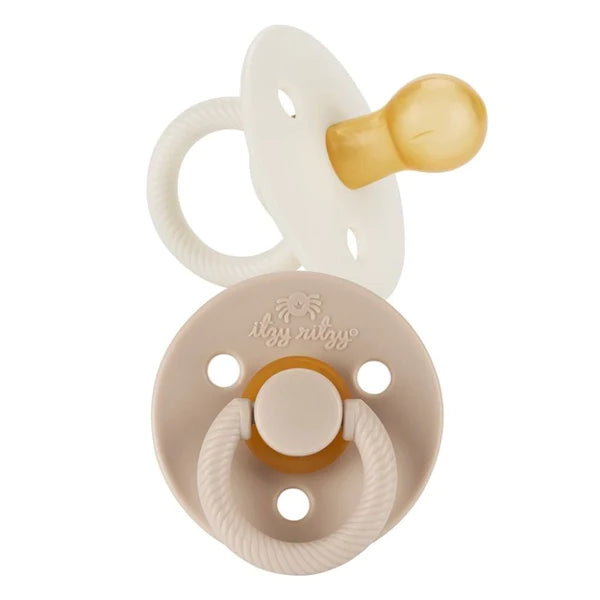 Natural Rubber Paci Set - Coconut & Toast