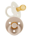 Natural Rubber Paci Set - Coconut & Toast