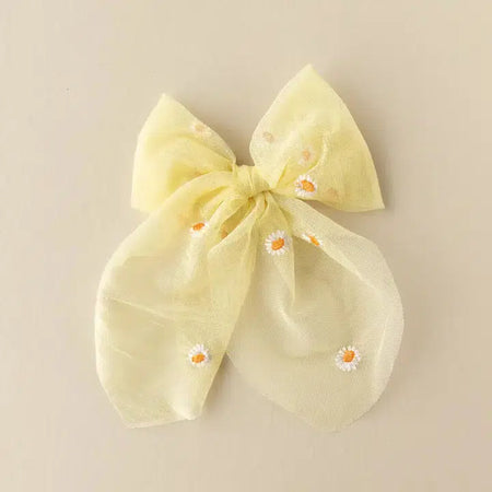 Sunrise Daisy Statement Tulle Bow