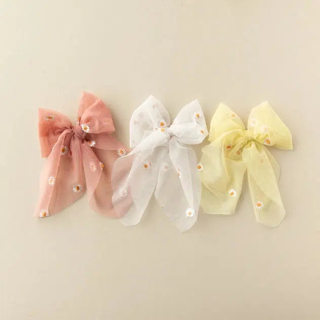 Sunrise Daisy Statement Tulle Bow